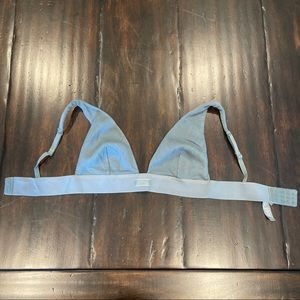 SKIMS Ribbed Cotton Plunge Bralette